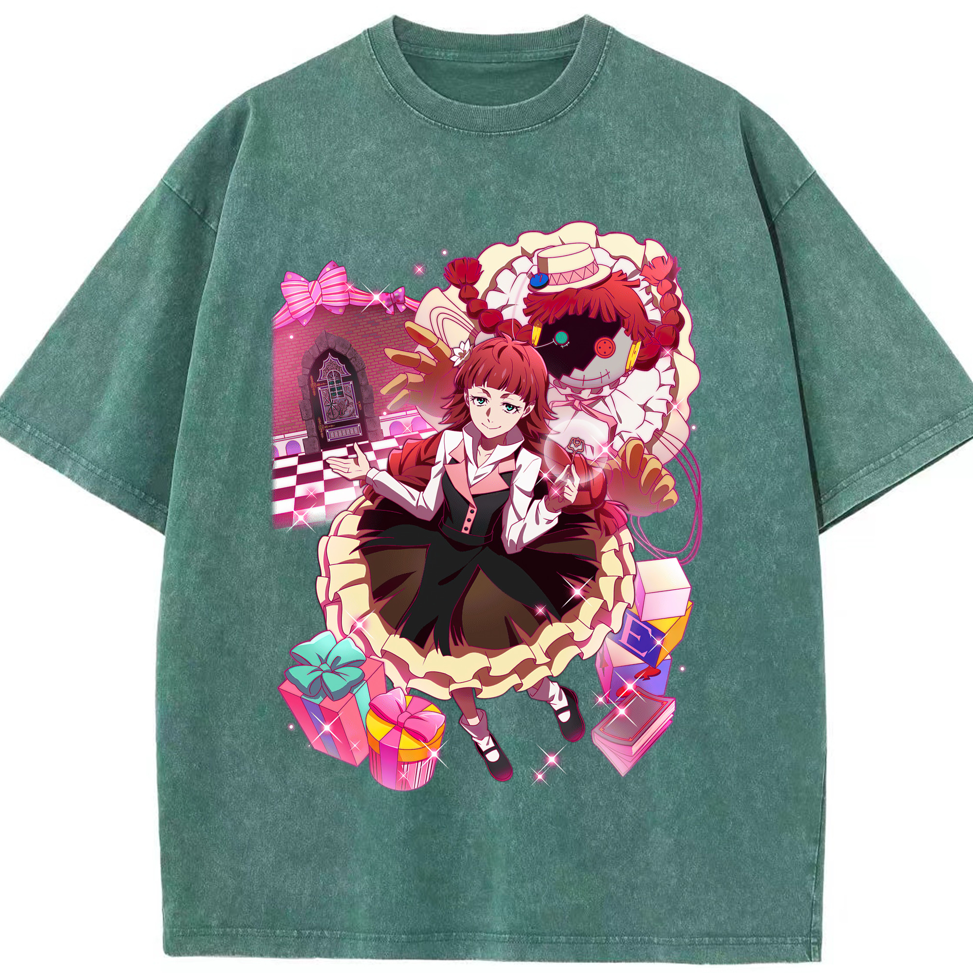 （画像用） 文豪ストレイドッグス Bungo Stray Dogs 綿100% ヴィンテージ風 半袖Tシャツ（フロントプリント）